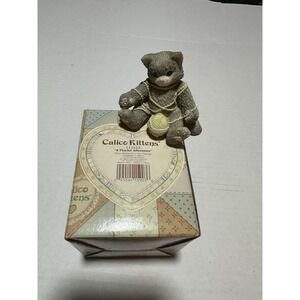 Calico Kittens Cat Porcelain Figurine "A Playful Afternoon" Playful